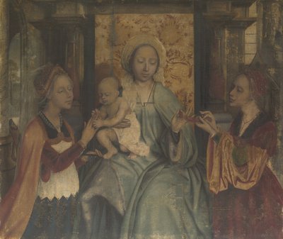 The Virgin and Child with Saints Barbara and Catherine by Quinten Massys
